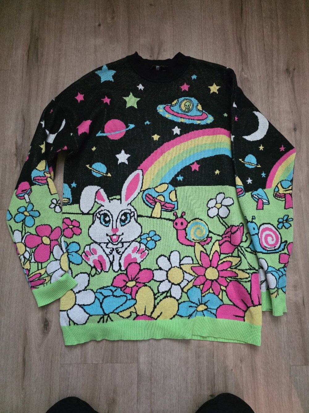 Dolls Kill Fantasy trip knitted oversized top XS